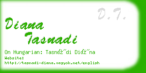 diana tasnadi business card